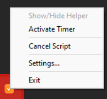 Task Assistant Tray Menu